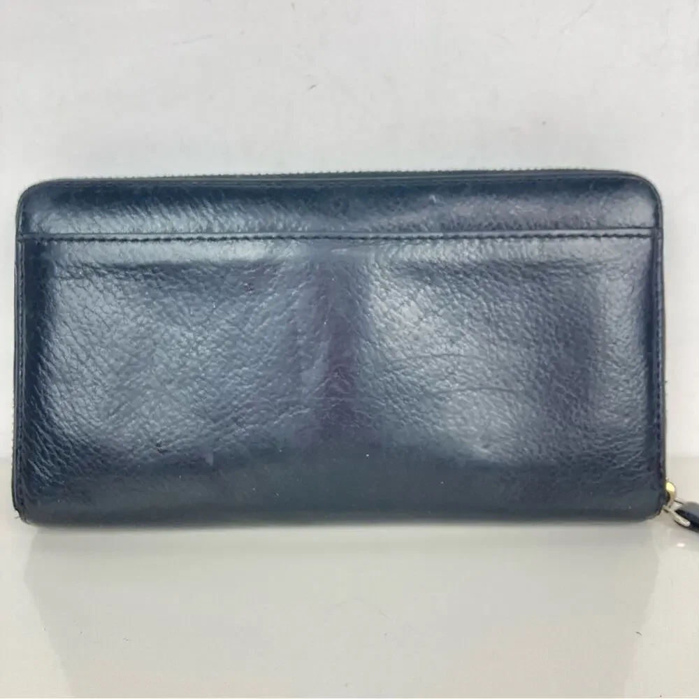 KATE SPADE Berkshire Black Leather Zip Around Wallet
